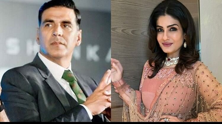 Raveen Tandon Akshay Kumar Video Viral On Social Media Of A Awards Functions Users Call Them Hottest Pair