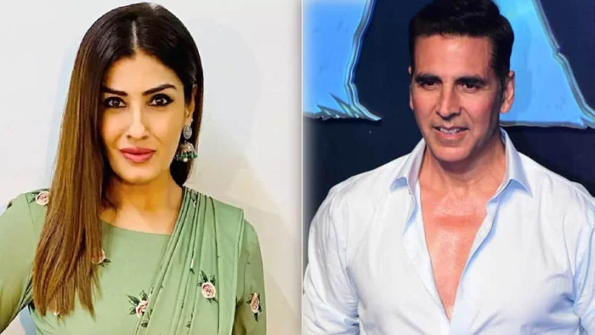 Raveen Tandon Akshay Kumar Video Viral On Social Media Of A Awards Functions Users Call Them Hottest Pair