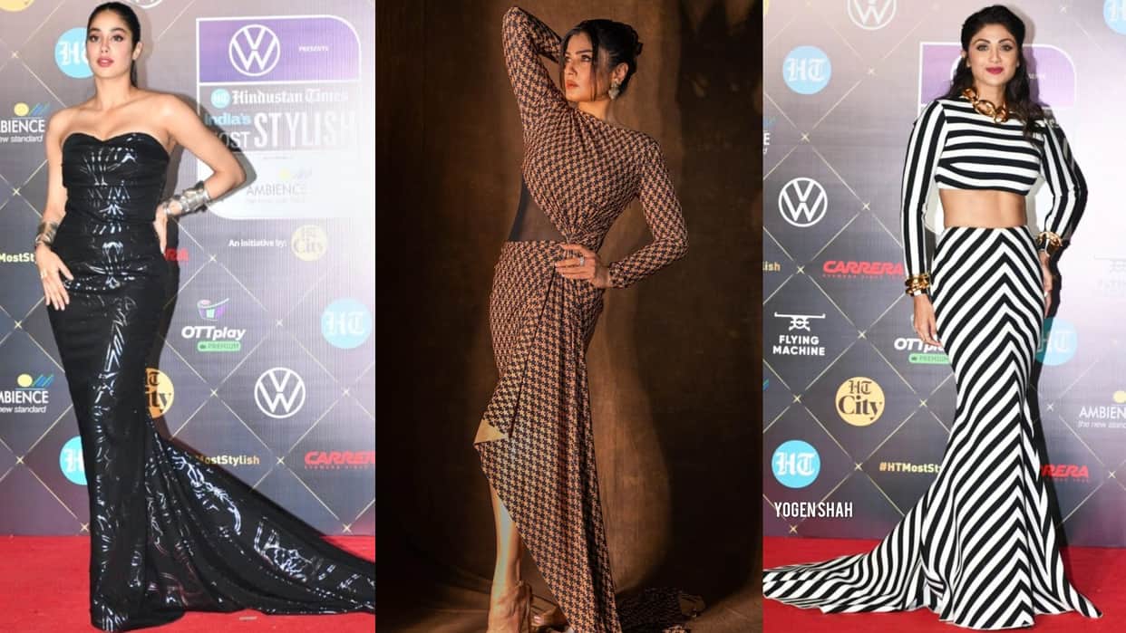 Fashion best look of sushmita sen janhvi kapoor shilpa shetty in award night