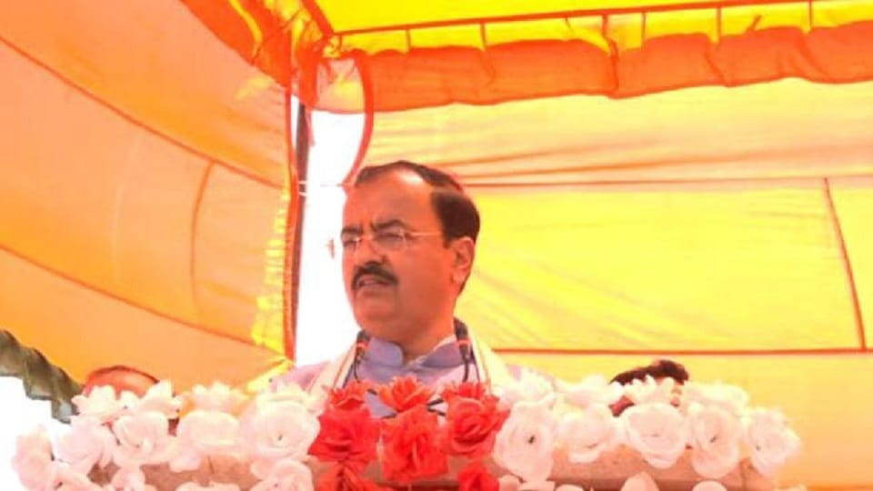 Deputy CM Keshav Prasad Maurya road show in Ayodhya today.