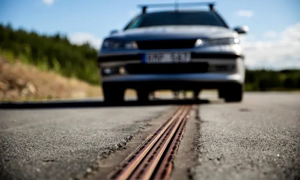 world's first electrified road for charging vehicles to open in sweden