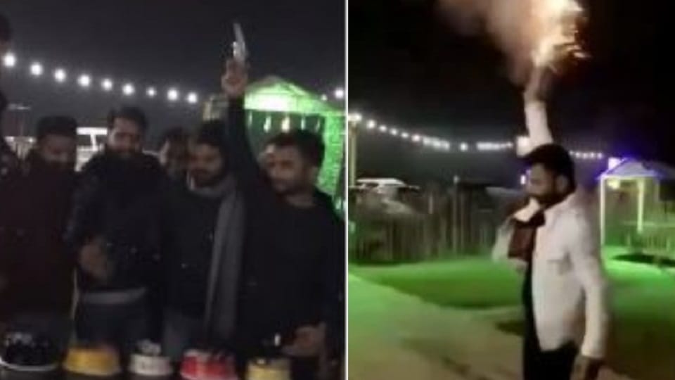 Ashraf henchmen are seen firing indiscriminately at Furqan Navi birthday party