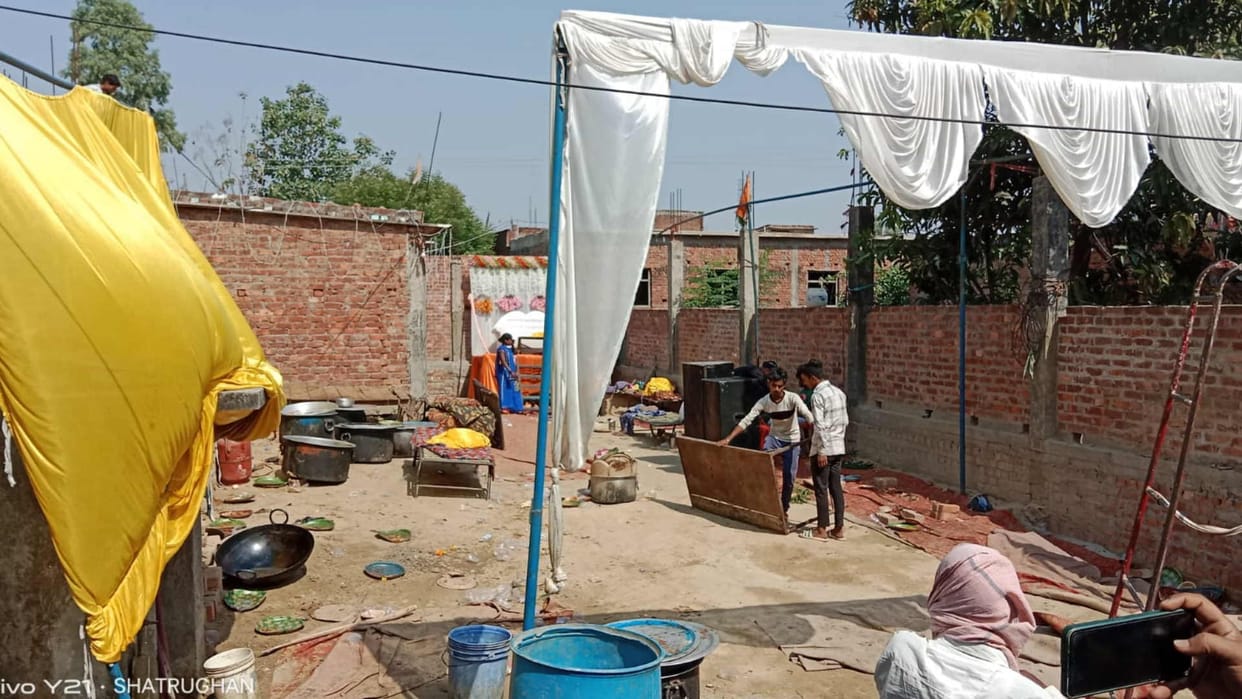 marriage took place under tight security in Gorakhpur