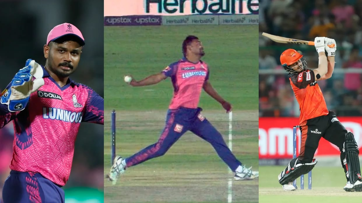 IPL 2023: RR Sanju Samson Take On Sandeep Sharma No Ball against Sunrisers Hyderabad; Free Hit Abdul Samad