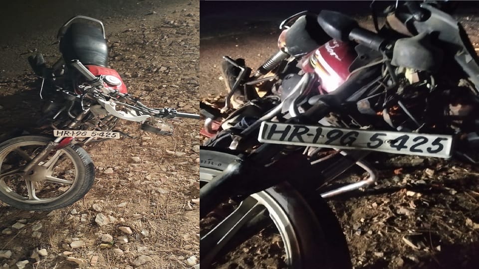Son of Sarpanch died in road accident in Dadri, speeding pickup hit bike