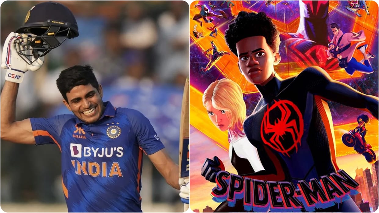 Shubman gill to give voice in spider man Across the Spider-Verse to Pavitr Prabhakar