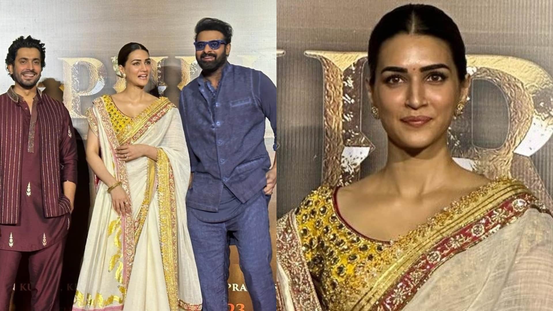 Adipurush Trailer Launch Kriti Sanon Om Raut Prabhas Saif Ali Khan Devdatta Nage