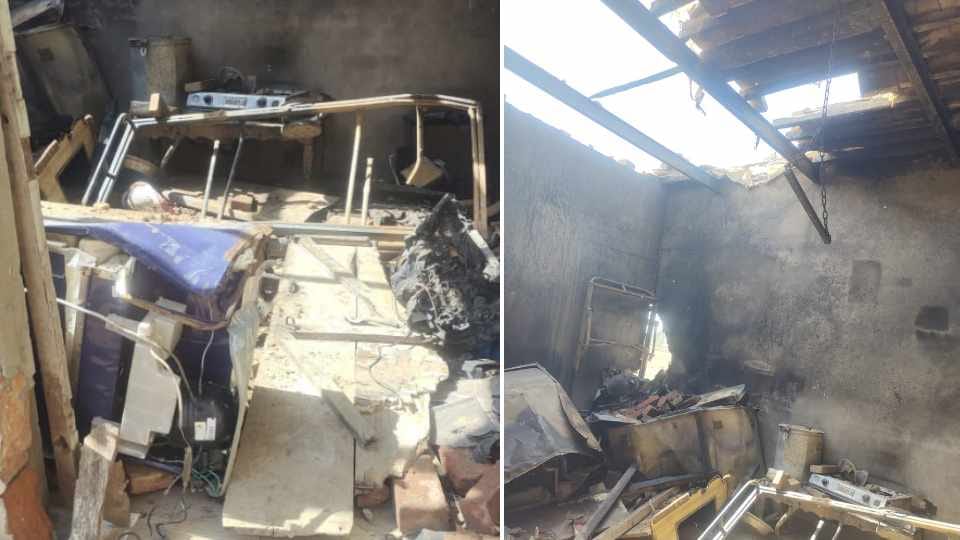 Roof collapsed due to cylinder explosion in Muktsar of Punjab