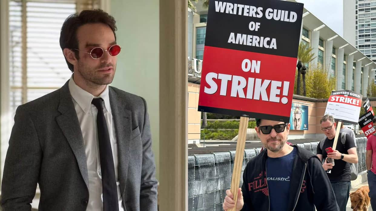 Daredevil Shooting return with Spiderman suffered a setback it stopped after writers strike