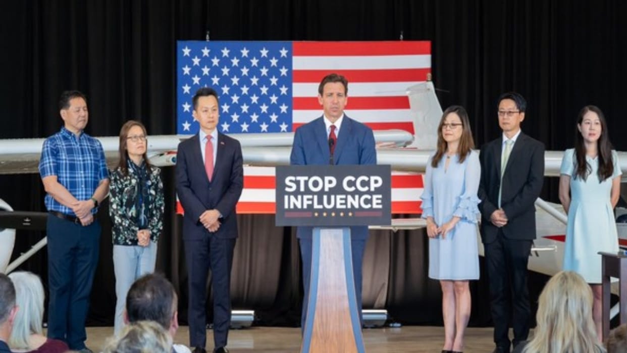 usa florida signs anti china law ban ccp to purchase land in state influence education institute