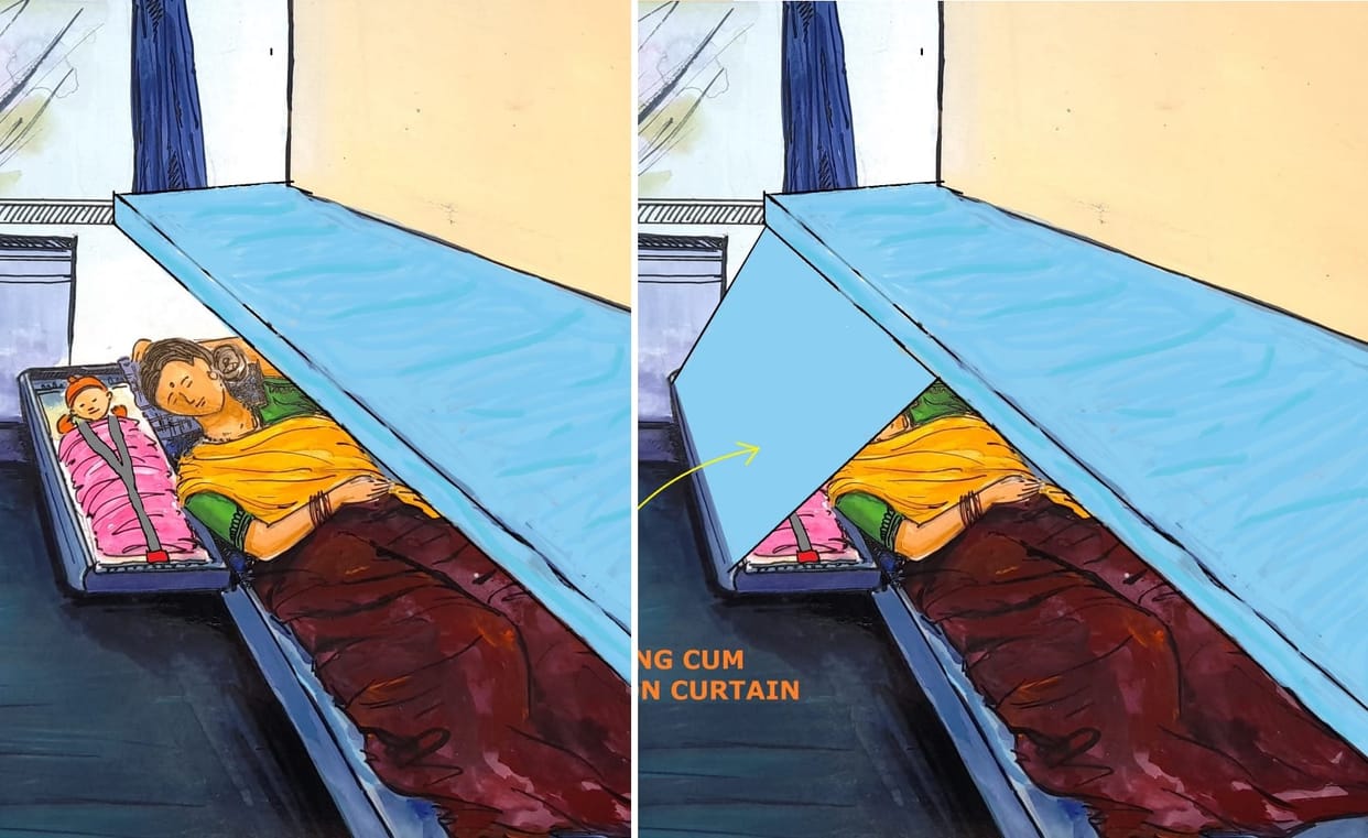 Indian Railways changing berth style for infant in train, new baby-birth will be something like this