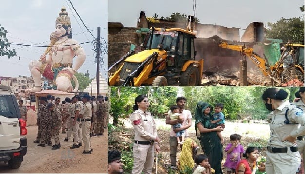 Chitrakoot gangrape case, bulldozers run at the houses of the accused, relatives kept pleading