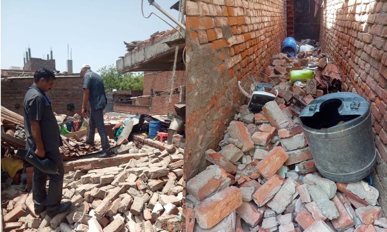 Roof and wall blown up with explosion in Kanpur, seven injured including pregnant, agencies gathered evidence