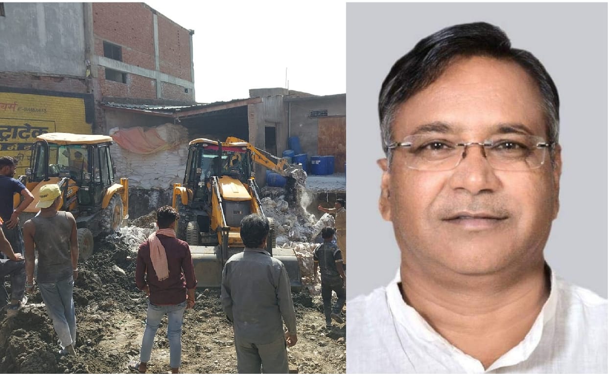 Wall collapses in under construction godown, BJP leader dies, Life would have been saved if the laborers had n