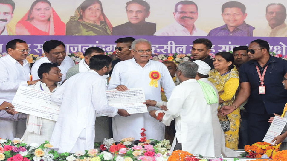 CM Baghel targeted BJP and ED in the liquor scam case In Rajnandgaon