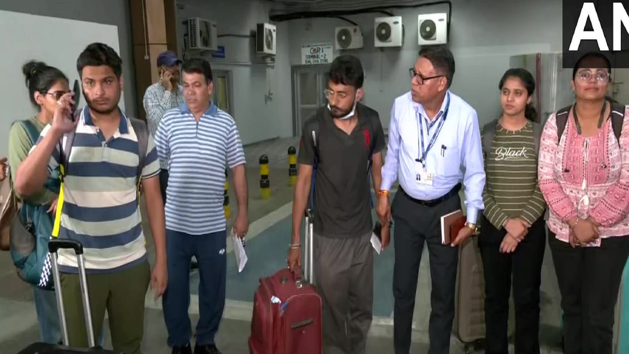 Five students of Haryana stranded in Manipur reached Delhi