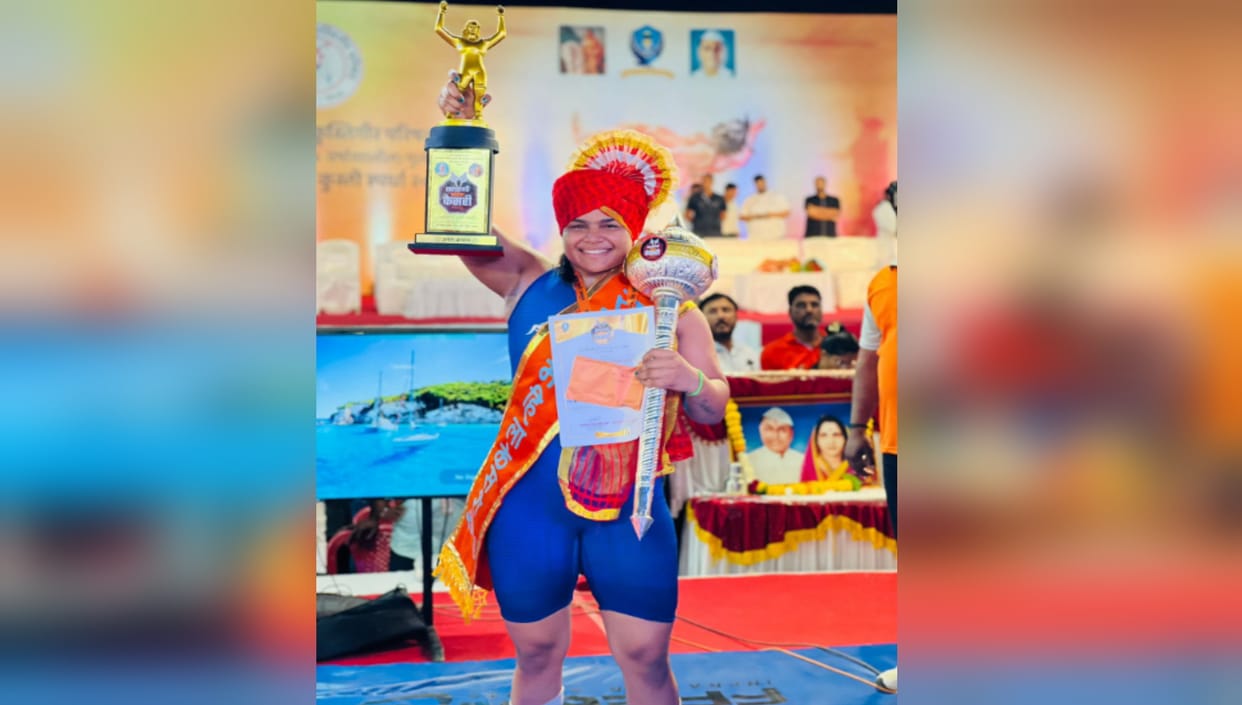 Divya Kakran returns after winning Tara Rani Kesari Dangal in Maharashtra, appeals not to stop wrestling