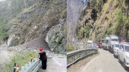 Kinnaur News: चौरा में भारी भूस्खलन और चट्टानें दरकने से साढ़े सात घंटे बंद रहा एनएच, हजारों लोग हुए परेशान NH remained closed for seven and a half hours due to heavy landslides and cracking of rocks in Chaura