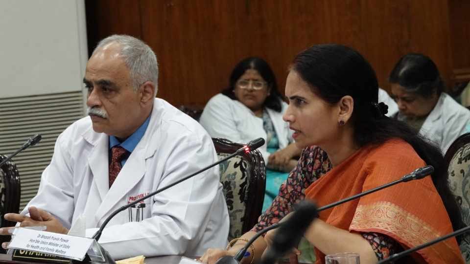 Union Minister of State for Health and Family Welfare Dr Bharti Pravin Pawar visits PGIMER Chandigarh