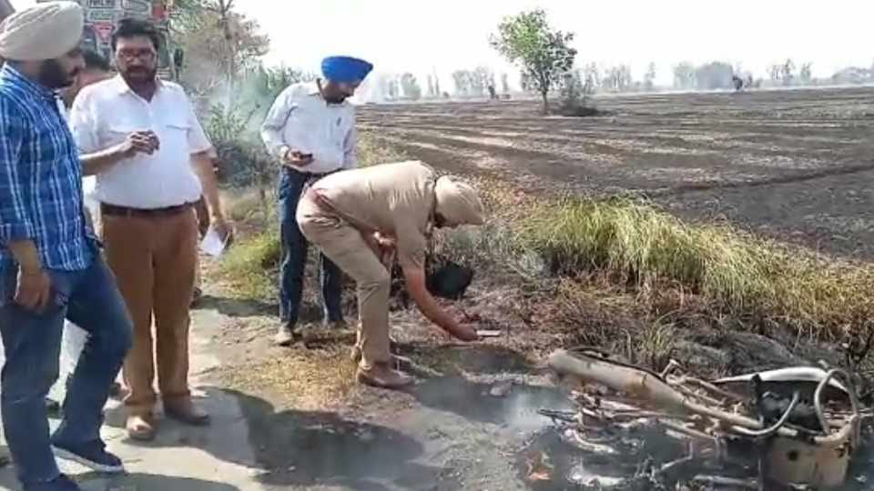 Man burnt alive due to stubble burning in the field in Punjab