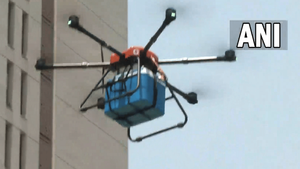 Jammu Kashmir: Blood being delivered hospital by drone, Aban did new invention