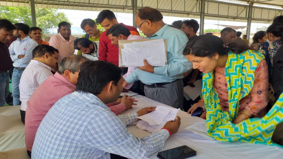 workers appeared before officials with various excuses to get duty cut from civic elections In Etah