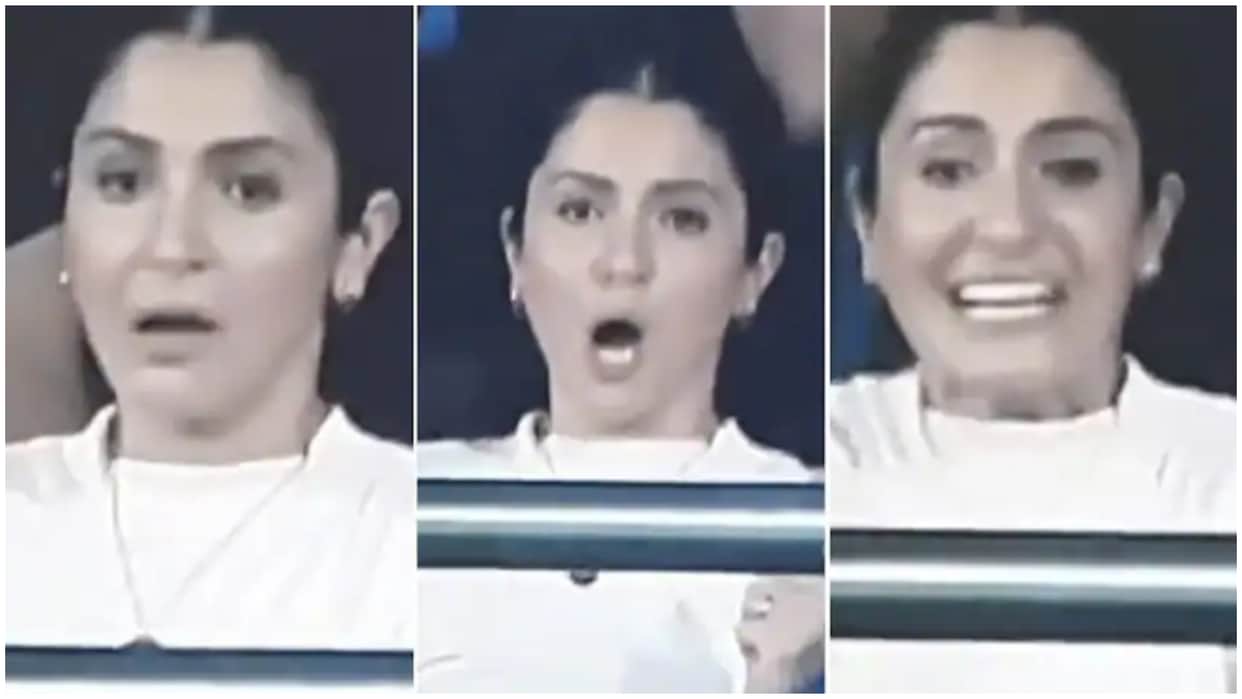IPL 2023: Anushka Sharma  Reaction As MI Star Cameron Green Drops Dinesh Karthik catch In MI vs RCB match