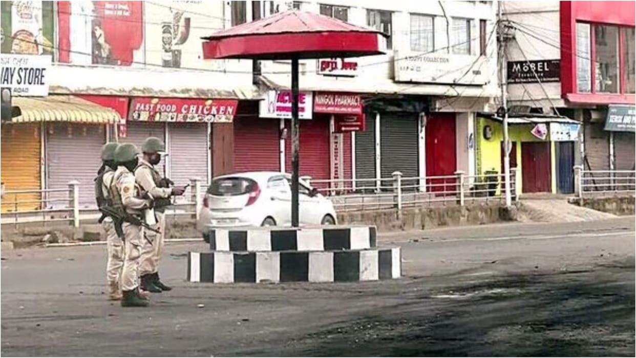 Manipur One policeman killed four were injured suspected militants opened fire Tera Khongfangbi Bishnupur
