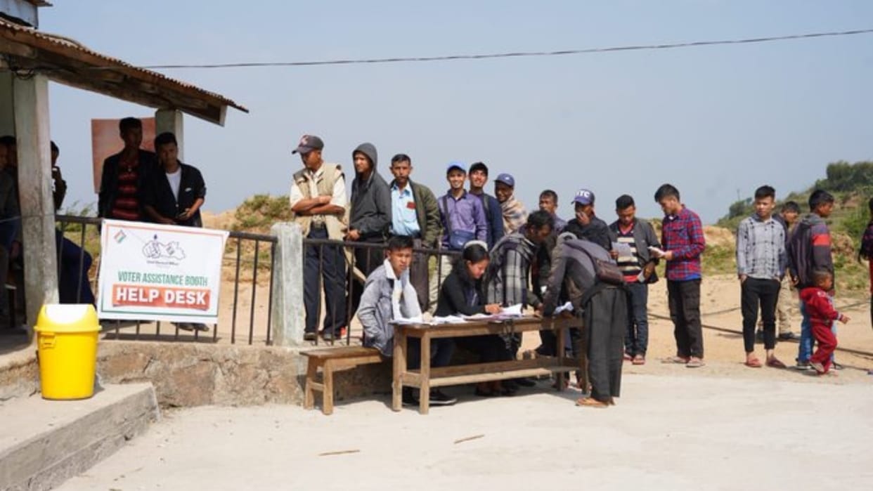 Meghalaya Shillong Record 91.56 percent polling in Sohiong bypoll six candidates in fray