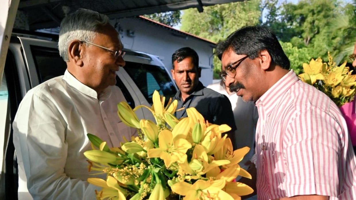 Our talks centred around forming united opposition Nitish after meeting Jhakhand CM Hemant Soren