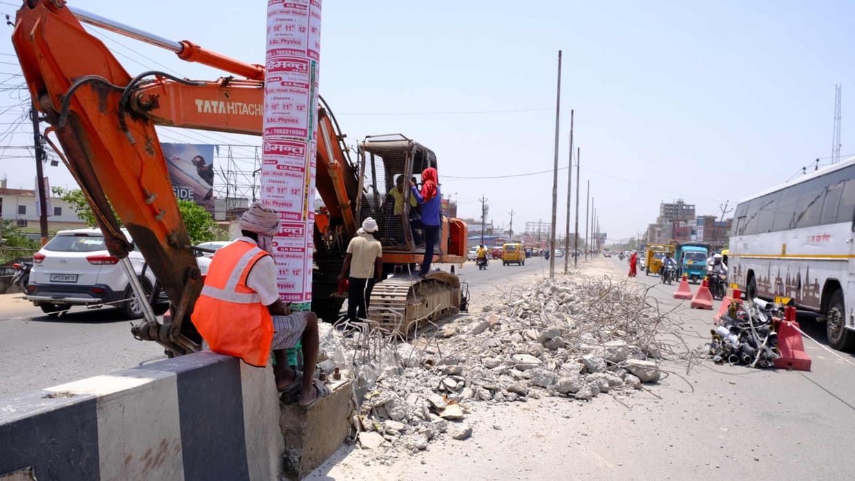 A new divider will be one meter wide from Nausad to Padleganj