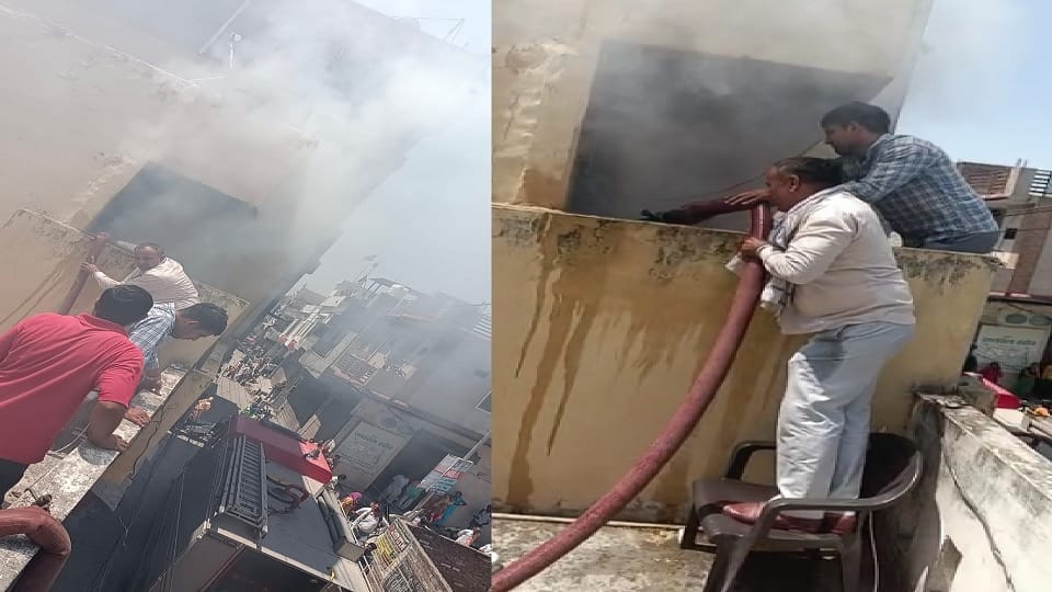 House caught fire under suspicious circumstances in Panipat