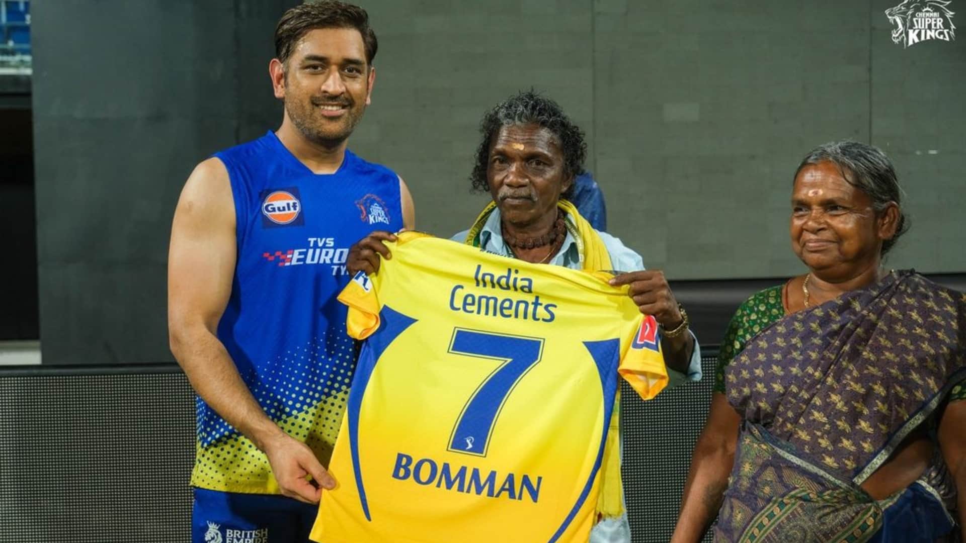 IPL 2023 Video: Couple Bomman-Bellie of Oscar winning film 'The Elephant Whisperers' met Dhoni, Ziva CSK Photo