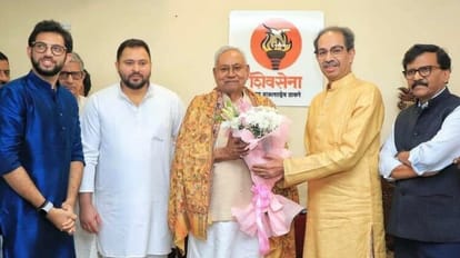 Nitish Kumar: Met Uddhav Thackeray in Mumbai, attacked BJP, opposition unity, Sharad Pawar, Bihar News
