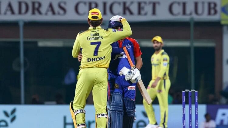 CSK vs DC Highlights Chennai Super Kings vs Delhi Capitals Match Scorecard ms dhoni ravindra jadeja in Hindi