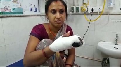 drunkards attacked woman with sword and chopped off four fingers In Panipat