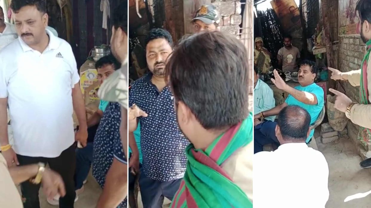 Clash between SP candidate and BJP MLA in Harraiya of Basti