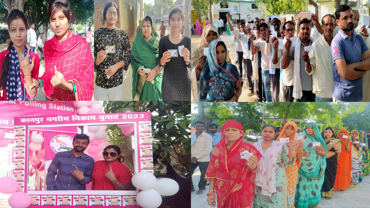 UP Nikay Chunav 2023: Kanpur Nagar Municipal Election, Voting in Farrukhabad, Etawah, Kannauj