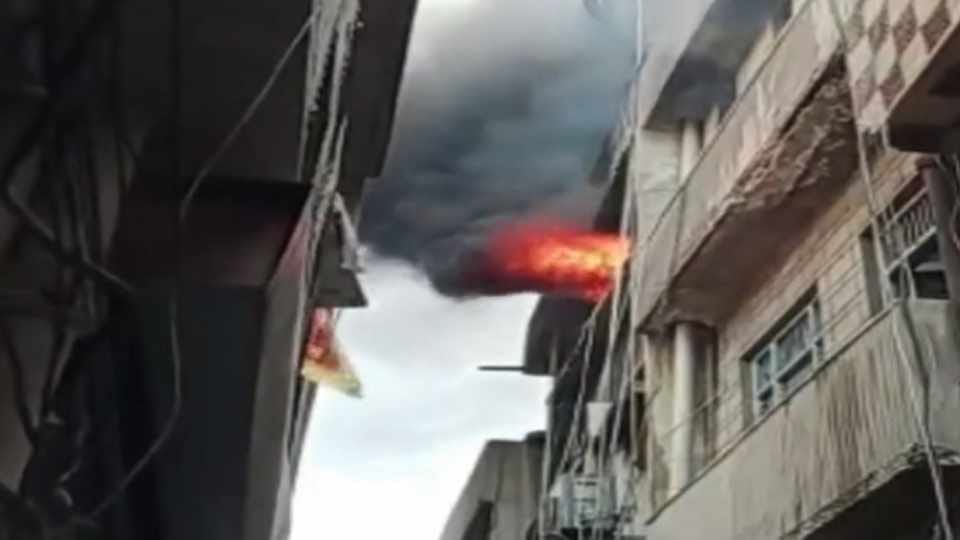 Fire broke out in a hosiery factory in Ludhiana