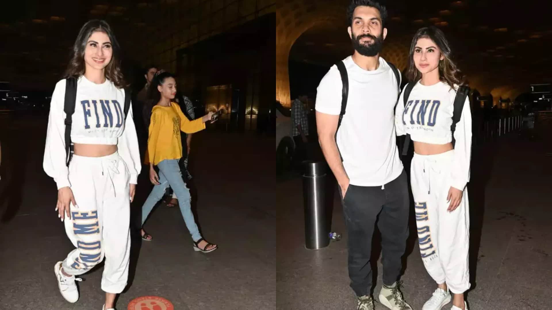 Fashion Expensive luxury bag of Mouni Roy at airport worth 3 lakh