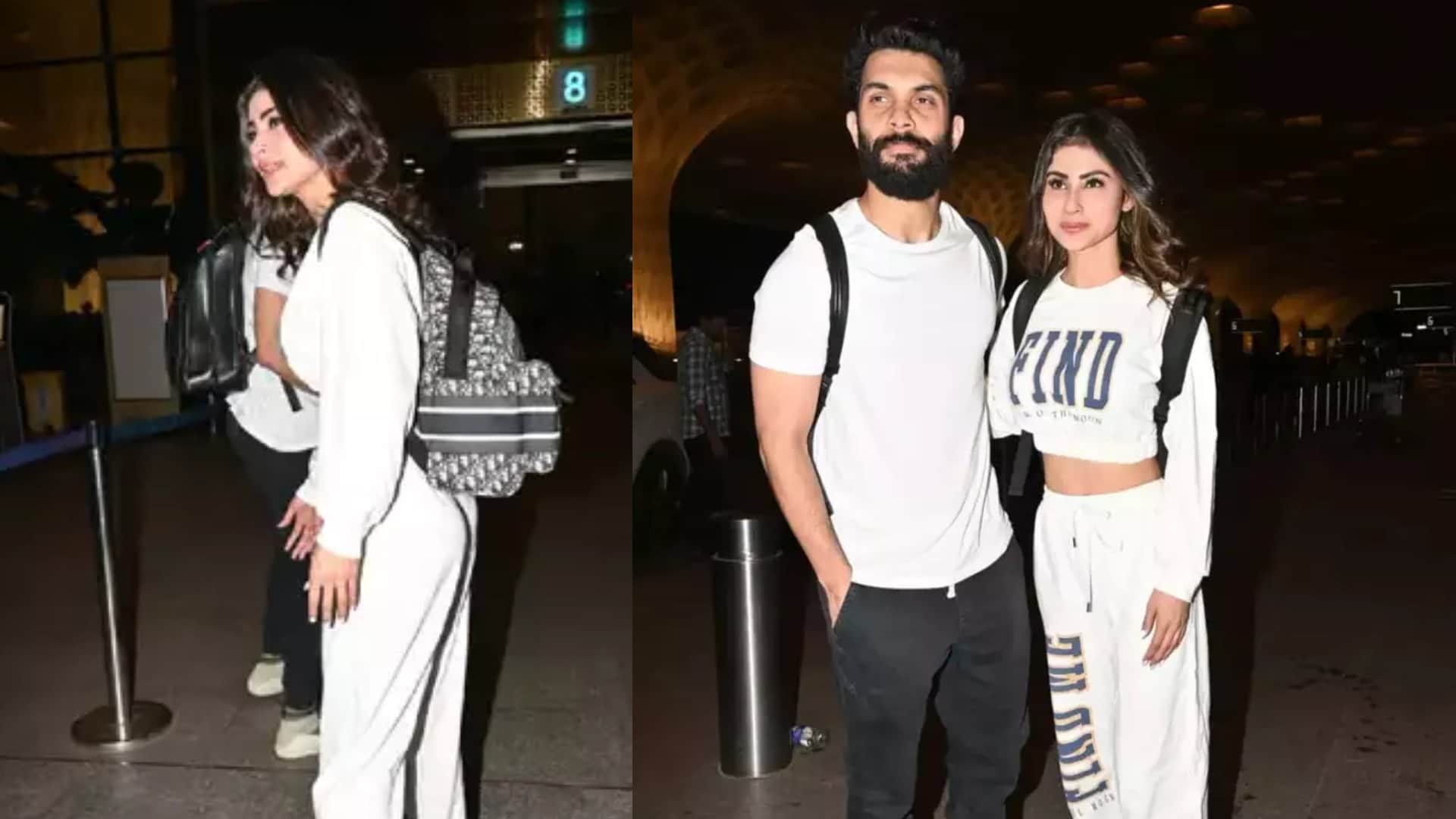 Fashion Expensive luxury bag of Mouni Roy at airport worth 3 lakh