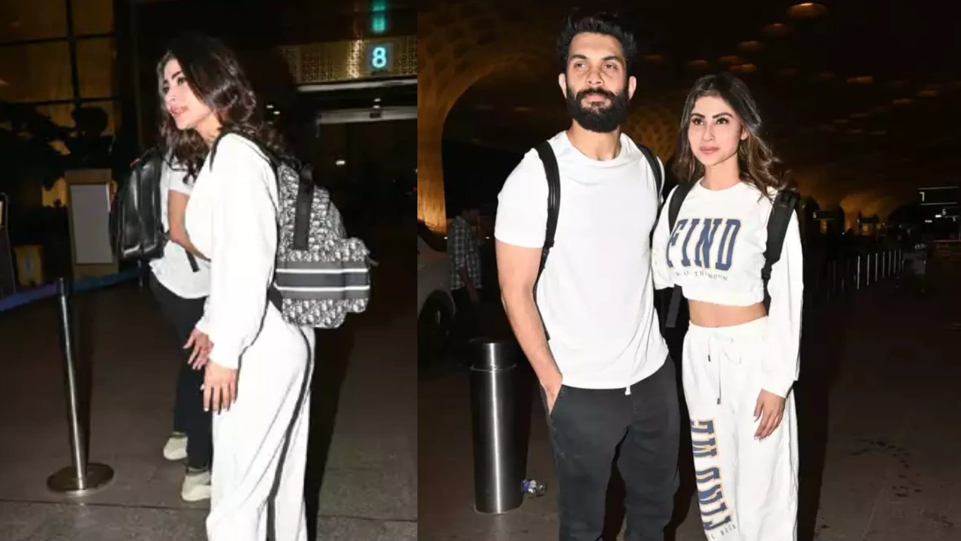 Fashion Expensive luxury bag of Mouni Roy at airport worth 3 lakh