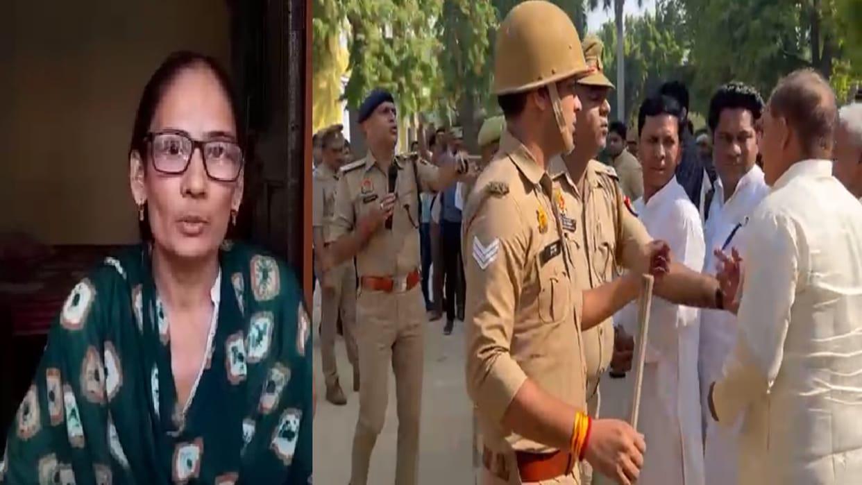 Video viral of ASP abusing independent candidate Jitendra in Baghpat and Chaudhary Jayant demanded for action