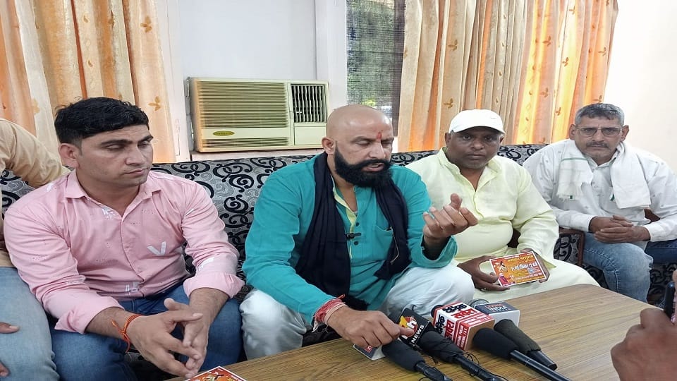 Naveen Jaihind said in Sonipat, First Lord Parshuram temple will be built on land of Paravar