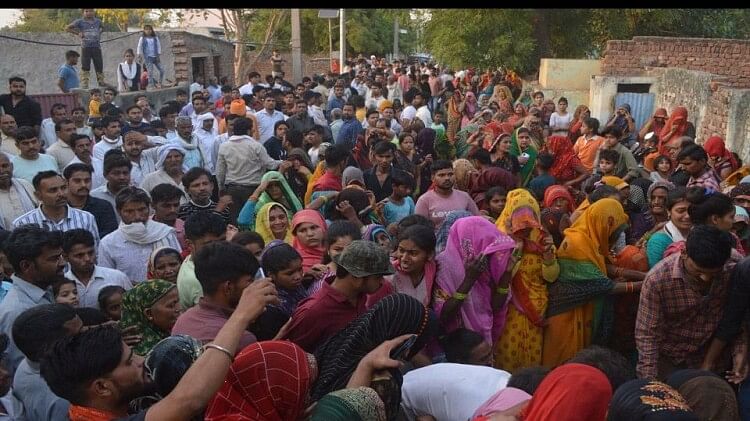 silence in village after Agra Car Accident Children Going To School Run Over By Car Three Dead