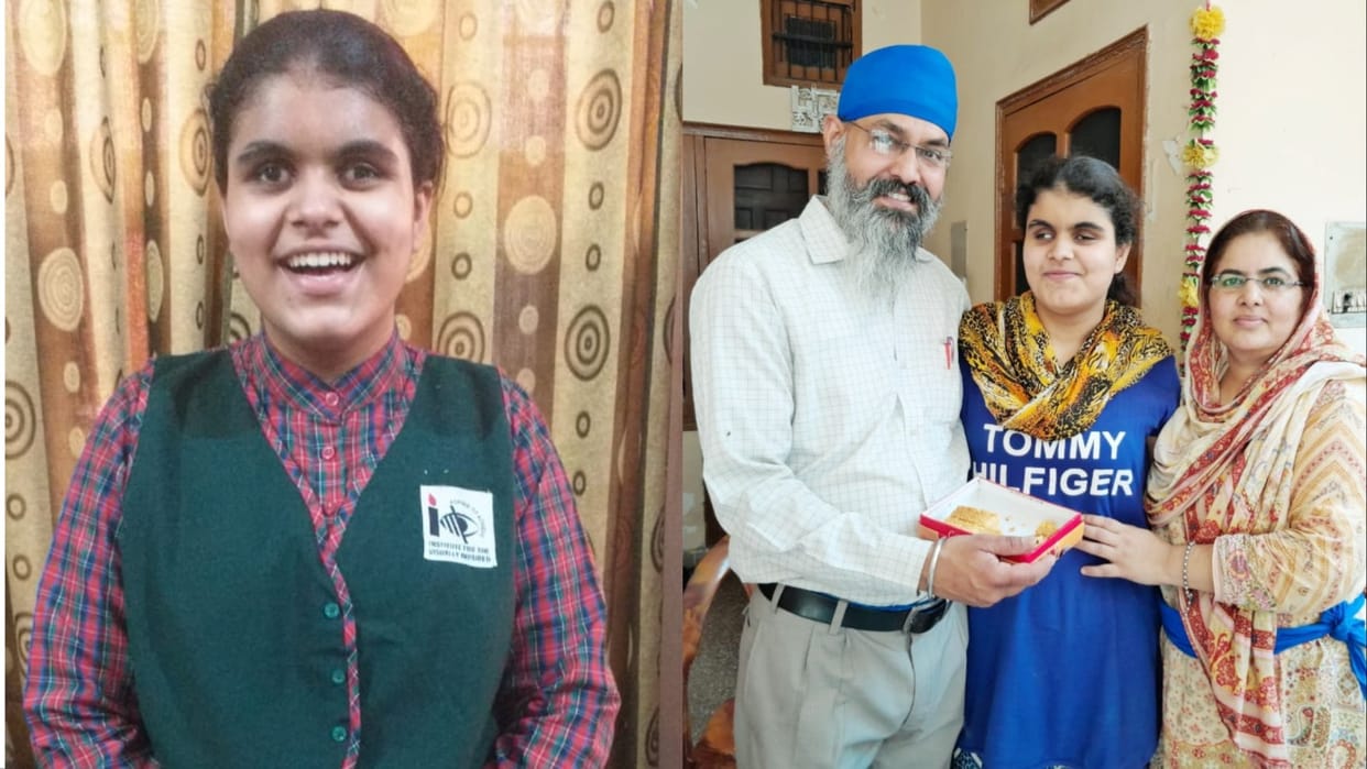 CBSE: Overcoming the hurdle of blindness, Gaganjot secured more than 95 percent marks in 12th