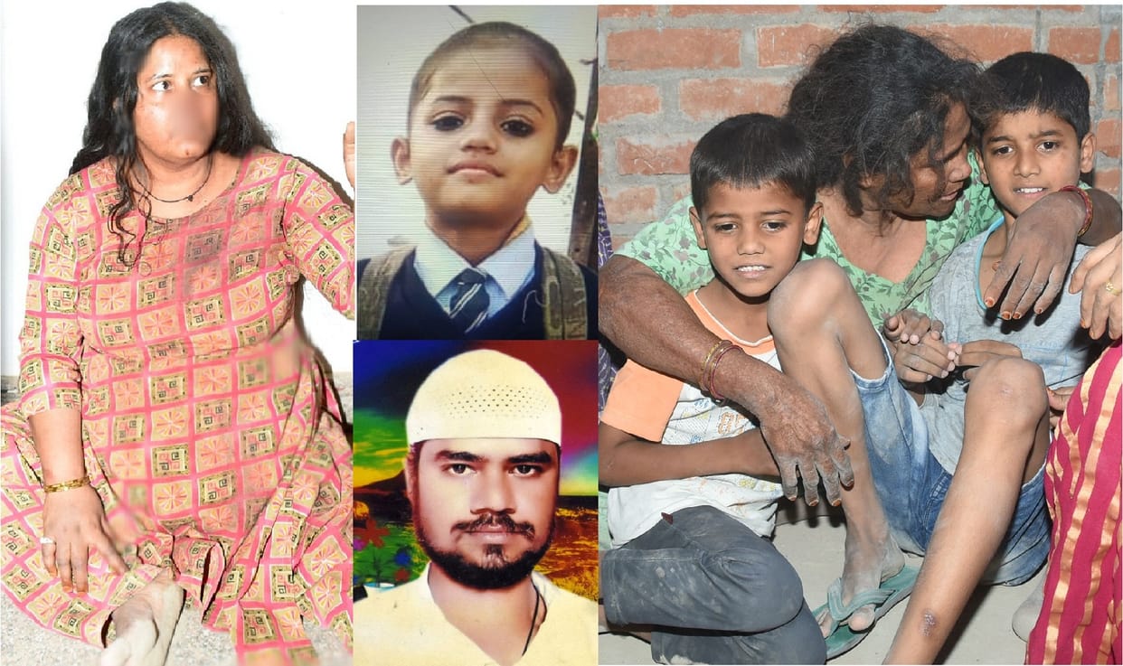 Husband cut wifes nose with blade on suspicion of character in Kanpur, killed daughter by strangulation