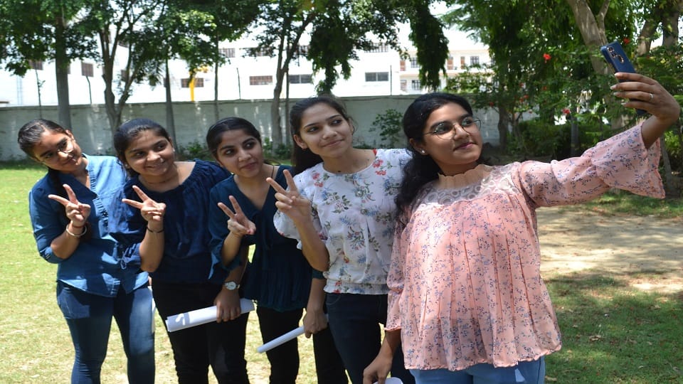 Students surprised by the sudden result of the examination