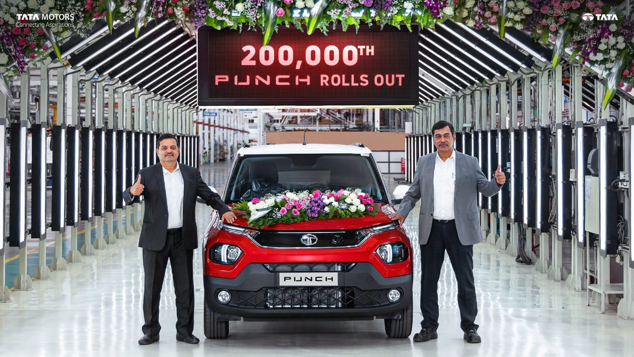 Tata Punch micro SUV acheives production milestone of two lakh units Know Price Features Specs