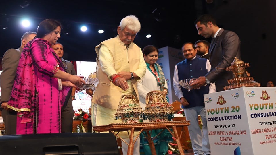 Youth will lead the world with practical solutions on climate change: Sinha at Y20 meeting in Kashmir